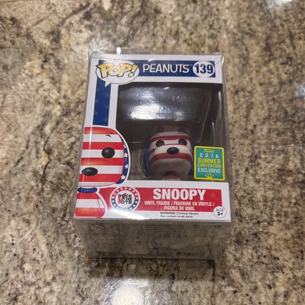 Funko Pop Snoopy Vinyl Figure Rock the vote